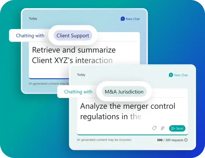 Precise answers in the flow of work