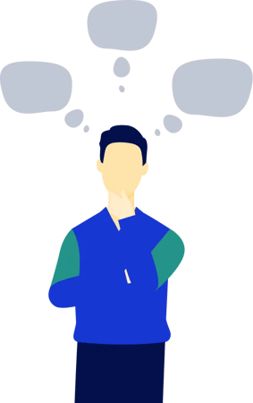 Man thinking about